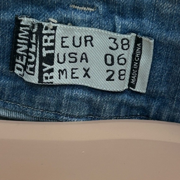 Zara Denim Rules By TRF Y2K Button Fly Low Rise Moto Zip Ankle Women Size 6 EUC! - Picture 8 of 11